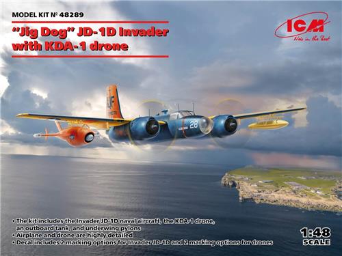 1:48 ICM 48289 Jig Dog JD-1D Invader with KDA-1 drone Plastic Modelbouwpakket