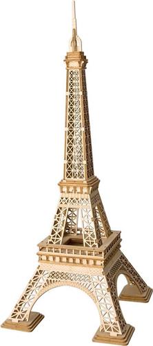 Robotime 3d-puzzel Eiffeltoren 23 Cm Hout Naturel 122-delig