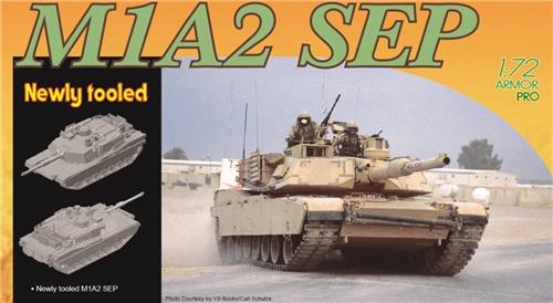 1:72 Dragon 7495 M1A2 SEP Tank Plastic Modelbouwpakket