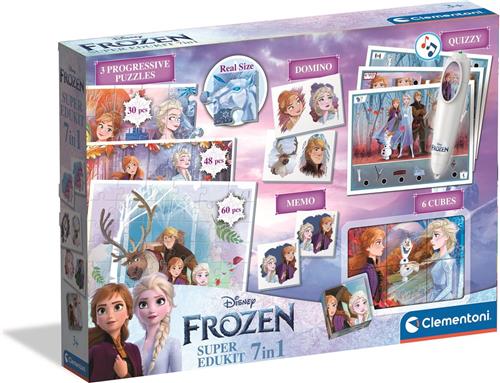 Clementoni Disney Frozen - Super Edukit - 7 spelletjes in 1 - Educatief Speelgoed - Vanaf 3 jaar