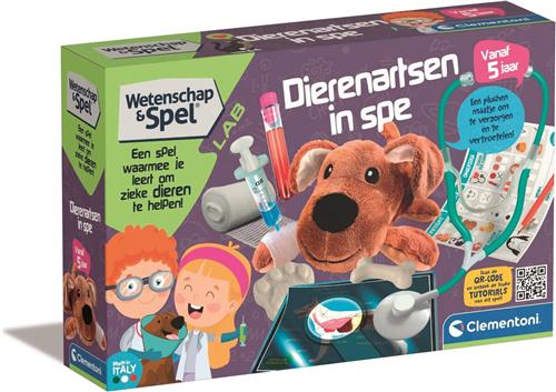 Clementoni Wetenschap & Spel - Dierenartsen in Spe - Educatief Speelgoed - Experimenteerdoos - Vanaf 5 jaar