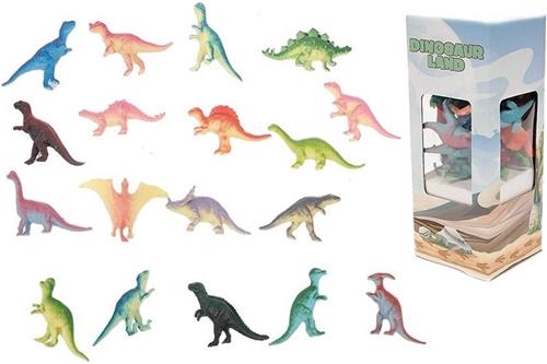 Dinosaurussen speelgoed figuren - set 18x - van 6 cm - Speelgoed dino dieren