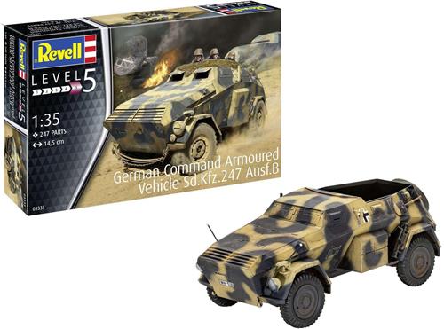 1:35 Revell 03335 German Armoured Command Car Sd. Kfz. 247 Ausf. B Plastic Modelbouwpakket