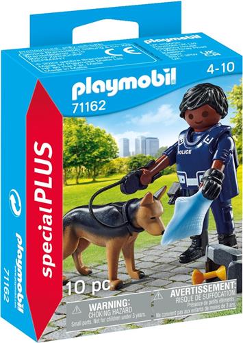 PLAYMOBIL Politieagent met speurhond - 71162