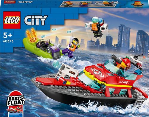 LEGO City Reddingsboot Brand Speelgoed voor Kinderen - 60373