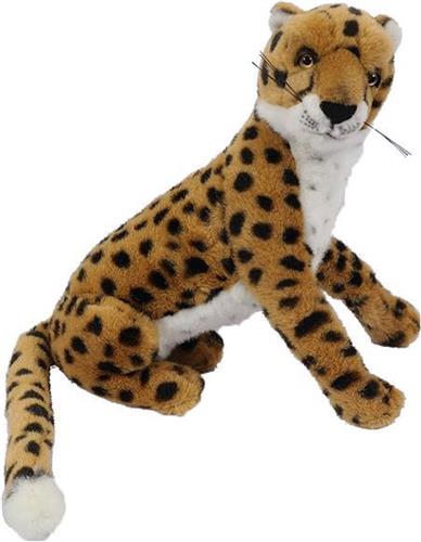 PIA Soft Toys - Pluche Knuffeldier Cheetah zittend - 35 cm