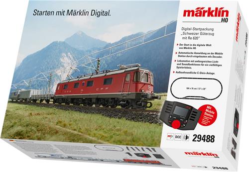 Märklin Digitale startset Zwitserse goederentrein met Re 620