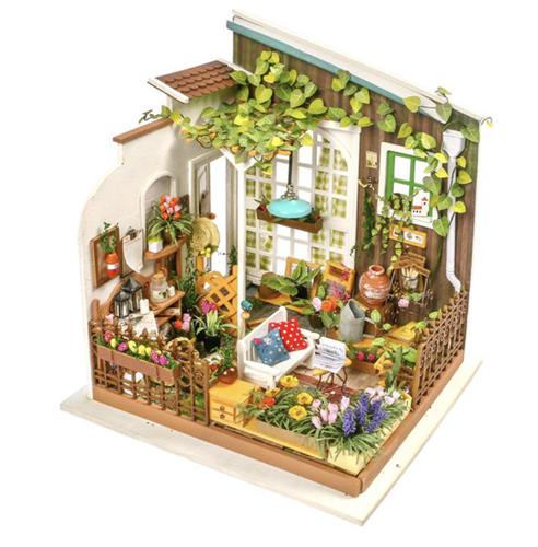 Robotime - Modelbouw - Miniatuur bouwpakket - Miller's Garden - hout/papier/kunststof - Met lampje - Houten modelbouw - Modelbouw - DIY - Hout 3D puzzel - Tieners - Volwassenen - Diorama