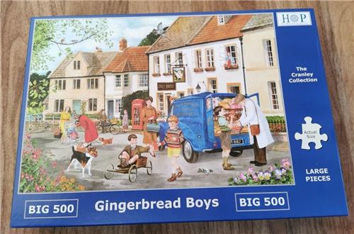 House of Puzzles Gingerbread Boys - BIG 500 Piece Jigsaw Puzzle