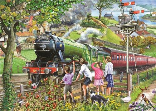 House of Puzzles Full Steam Ahead - 1000 Piece Jigsaw Puzzle