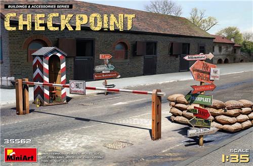 1:35 MiniArt 35562 Diorama Checkpoint Plastic Modelbouwpakket