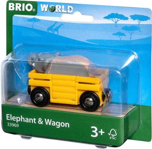 BRIO Wagon met olifant - 33969