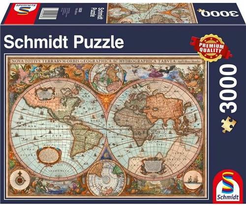 Puzzel Schmidt Spiele Ancient World Map (3000 Onderdelen)