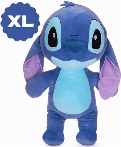 Disney Lilo & Stitch Pluche Knuffel (Blauw) XL 65 cm {Speelgoed knuffeldier knuffelpop voor kinderen jongens meisjes | Extra grote en zachte plush! | Disney Stitch Angel Leroy groot XXL Cadeau}