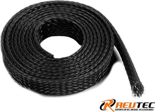 Revtec - Kabel beschermhoes - Gevlochten - 8mm - Zwart - 1m