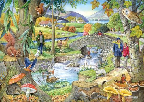 House of Puzzles Riverside Walk - 1000 Piece Jigsaw Puzzle