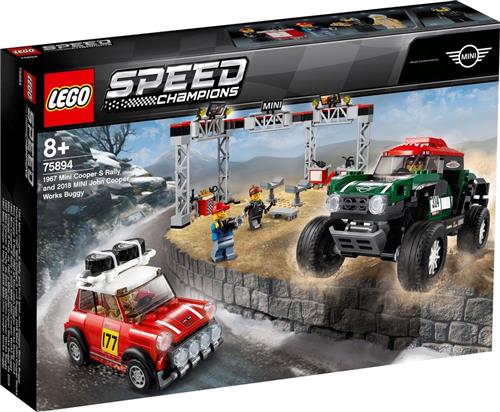 LEGO Speed Champions 1967 Mini Cooper S Rally en 2018 MINI John Cooper Works Buggy - 75894