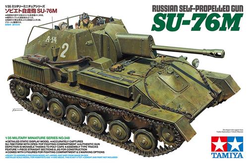 Tamiya Russian Self-Propelled Gun SU-76M + Ammo by Mig lijm