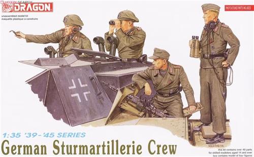 1:35 Dragon 6029 German Sturmartillerie Crew - Figuren Plastic Modelbouwpakket