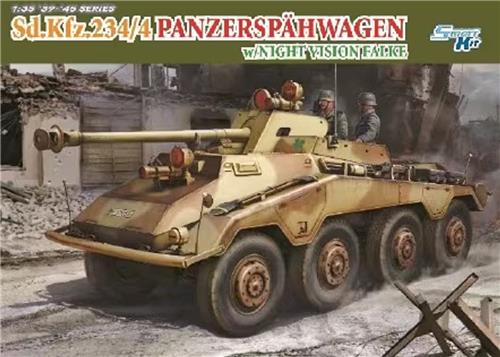 1:35 Dragon 6836 Sd.Kfz. 234/4 Panzerspähwagen - w/Night Vision Falke Plastic Modelbouwpakket