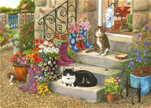 House of Puzzles Puss 'N' Boots - BIG 500 Piece Jigsaw Puzzle