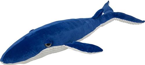 Pluche knuffel blauwe vinvis walvis van 95 cm - Speelgoed knuffeldieren walvissen