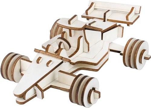 Bouwpakket 3D Puzzel Formule 1 Raceauto- hout