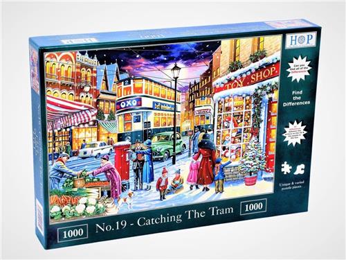 House of Puzzles No.19 - Catching The Tram - 1000 Piece Jigsaw Puzzle