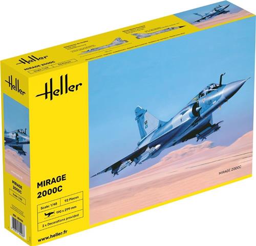 1:48 Heller 80426 Mirage 2000 C Plastic Modelbouwpakket