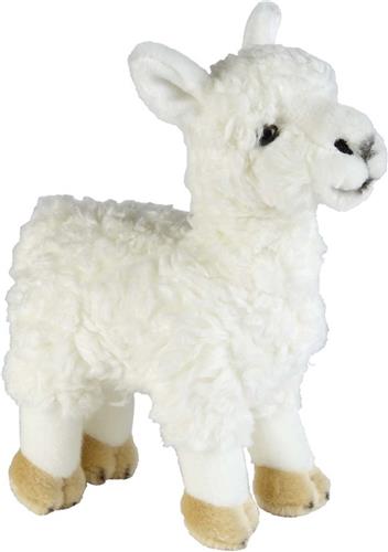 Pluche witte lama/alpaca knuffel 32 cm