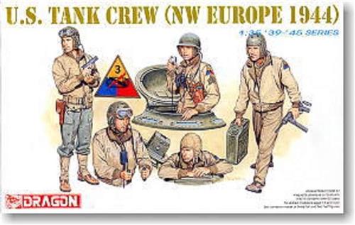 1:35 Dragon 6054 U.S. Tank Crew - NW Europe 1944 Plastic Modelbouwpakket