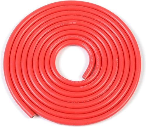 Revtec - Siliconen-kabel - Powerflex PRO+ - Rood - 18AWG - 380/0.05 Strengen - OD 2.3mm - 1m