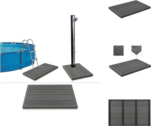 vidaXL Vloerelement - Vloerelementen - Deurmat - Deurmatten - Vloerelement voor solardouche of zwembadladder HKC