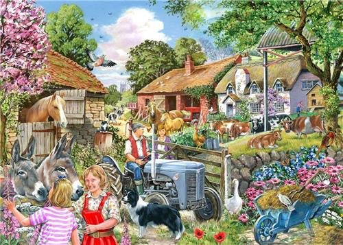 House of Puzzles At The Farm Gate - BIG 500 Piece Jigsaw Puzzle