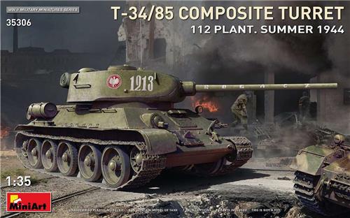 1:35 MiniArt 35306 T-34/85 Composite Turret. 112 Plant. Summer1944 Plastic kit