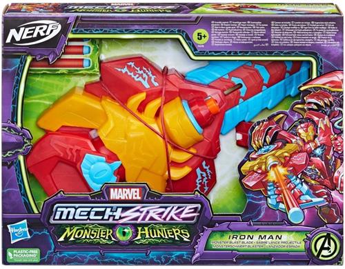 Nerf Marvel Mech Strike Monster Hunters Iron Man + 3 Darts