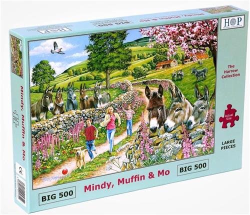 House of Puzzles Mindy, Muffin & Mo - BIG 500 Piece Jigsaw Puzzle