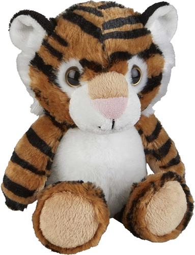 Pluche knuffel dieren Tijger 18 cm - Speelgoed dieren knuffelbeesten - Leuk als cadeau