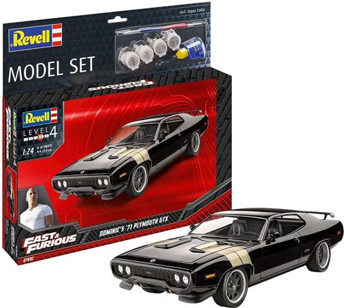 1:24 Revell 67692 Fast & Furious - Dominic's 1971 Plymouth GTX - Model Set Plastic Modelbouwpakket