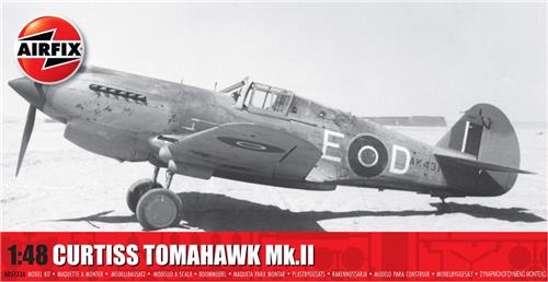 1:48 Airfix 05133A Curtiss Tomahawk Mk.II - Propeller Vliegtuig Plastic Modelbouwpakket