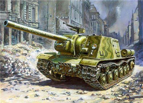 Zvezda - Isu-122 (Zve3534) - modelbouwsets, hobbybouwspeelgoed voor kinderen, modelverf en accessoires