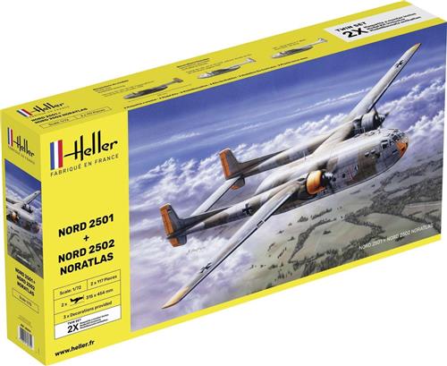 1:72 Heller 85374 Nord 2501 & Nord 2502 - NORATLAS - Twinset Plastic Modelbouwpakket