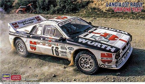 1:24 Hasegawa 20447 Lancia 037 Rally Grifone 1983 Plastic Modelbouwpakket