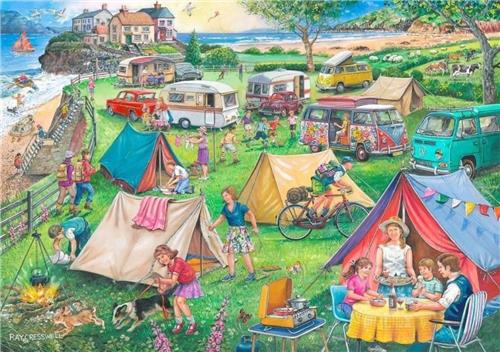 House of Puzzles No.10 - Camping - 1000 Piece Jigsaw Puzzle