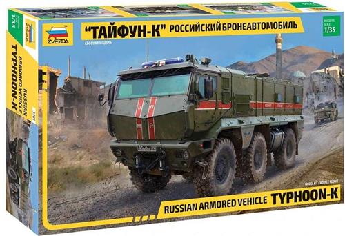 1:35 Zvezda 3701 Russian armored vehicle Typhoon-K Plastic Modelbouwpakket