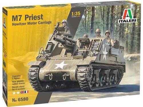 1:35 Italeri 6580 M7 Priest Tank Plastic Modelbouwpakket