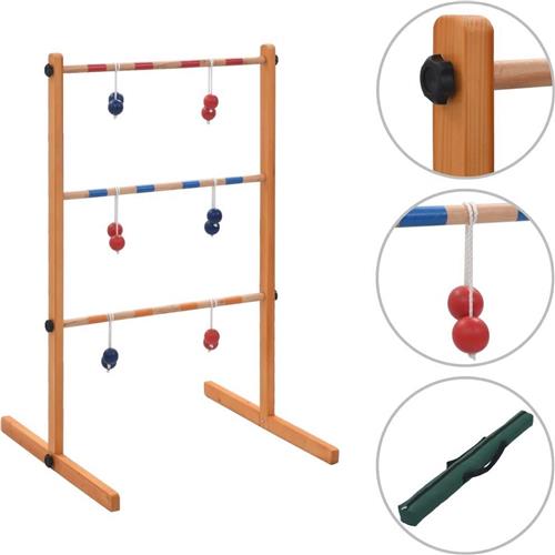 vidaXL Laddergolf hout