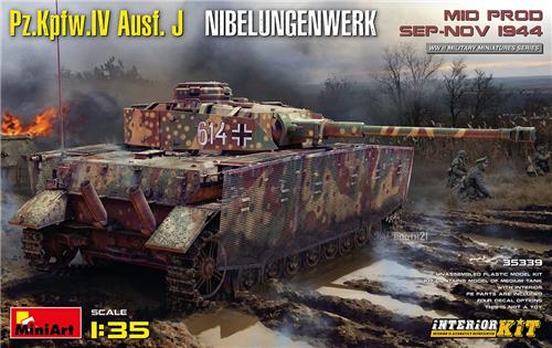 1:35 Miniart 35339 Pz.Kpfw.IV Ausf. J Nibelungenwerk. Mid. With Interior Plastic Modelbouwpakket