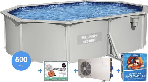 Bestway Hydrium Zwembad 500 cm + Verwarming + Complete Onderhoud Set