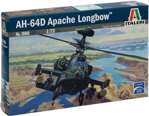 Italeri - Ah64 D Apache Longbow 1:72 (Ita0080s) - modelbouwsets, hobbybouwspeelgoed voor kinderen, modelverf en accessoires